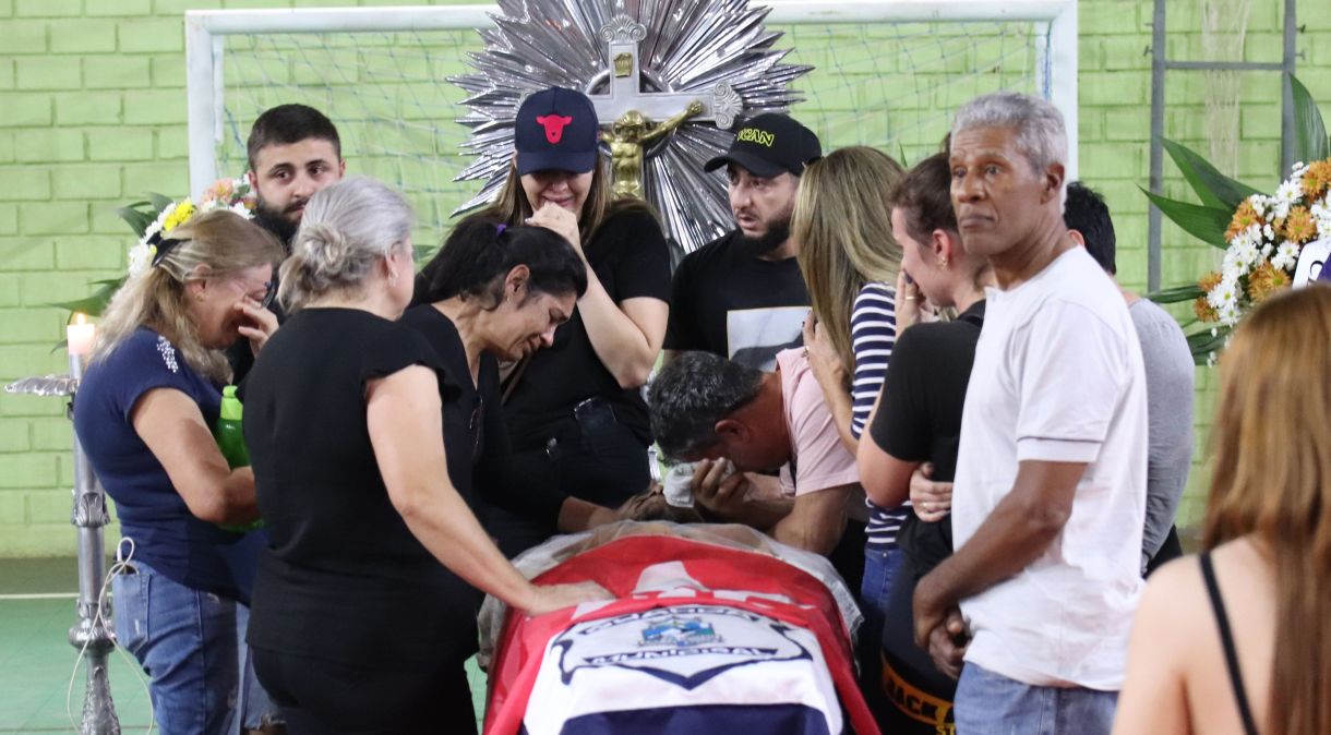 Velório do guarda municipal Marcelo Arruda, assassinado em Foz do Iguaçu