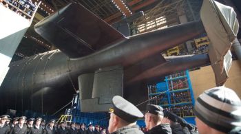Com 184 metros, Belgorod é projetado para levar o Poseidon, torpedo com grande capacidade nuclear