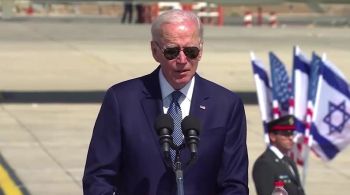 Presidente norte-americano desembarcou nesta quarta-feira (13) na cidade de Tel Aviv, em Israel
