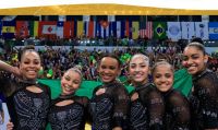 Seleção feminina supera EUA e é campeã por equipes no Pan de ginástica artística