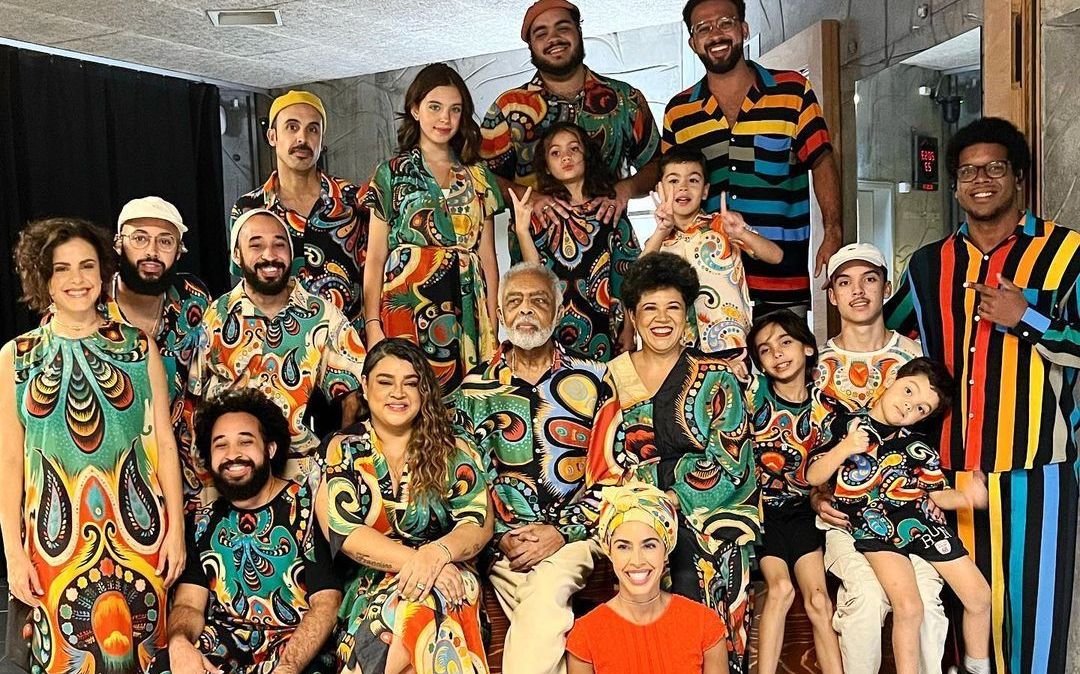 Gilberto Gil e toda a família que se apresenta no show "Nós, A Gente"