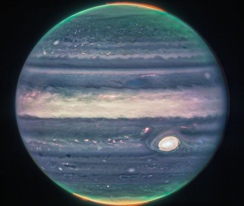 Imagens de Júpiter retiradas pelo telescópio James Webb