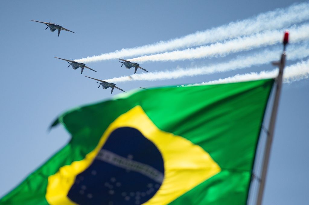 Exibição de aeronaves da Força Aérea Brasileira durante o 7 de Setembro de 2020 em Brasília