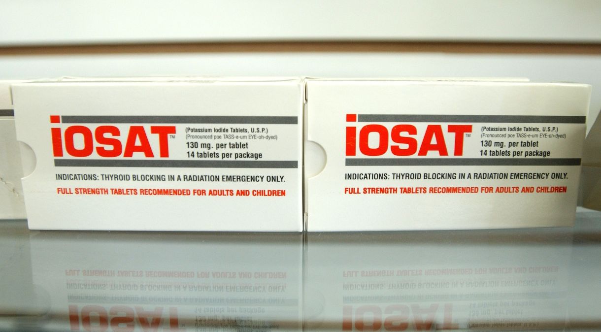 Pílulas de iodeto do potássio são usadas em caso de acidente nuclear
