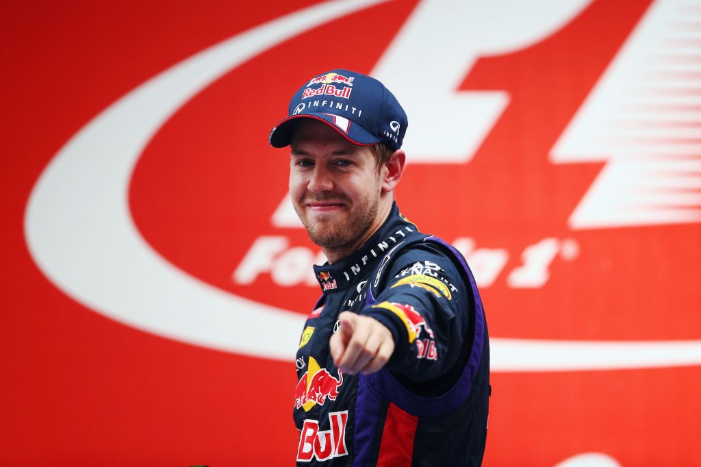 Sebastian Vettel no Grande Prêmio da India de 2013