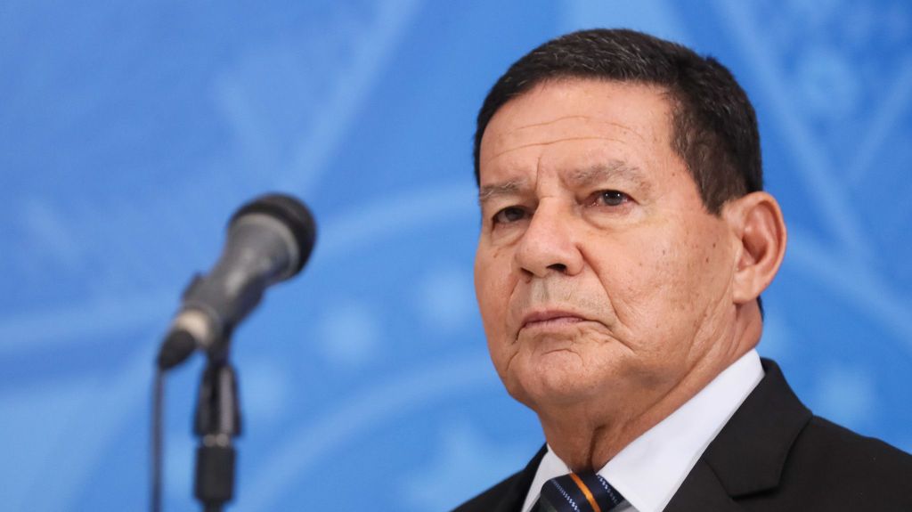 O vice-presidente Hamilton Mourão