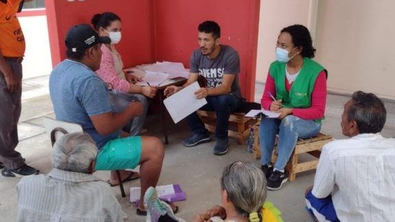 Indígenas venezuelanos da etnia Warao são atendidos na cidade de Teixeira de Freitas, na Bahia