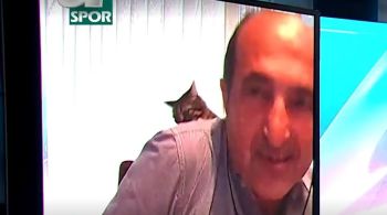 Huseyin Ozkok foi surpreendido durante uma transmissão ao vivo no canal "A Spor", da Turquia