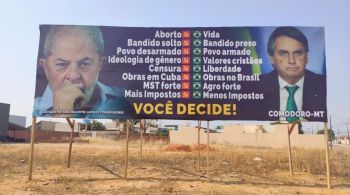 Juiz considerou que peça caracteriza propaganda eleitoral, que é proibida por meio de outdoors pela Lei de Eleições