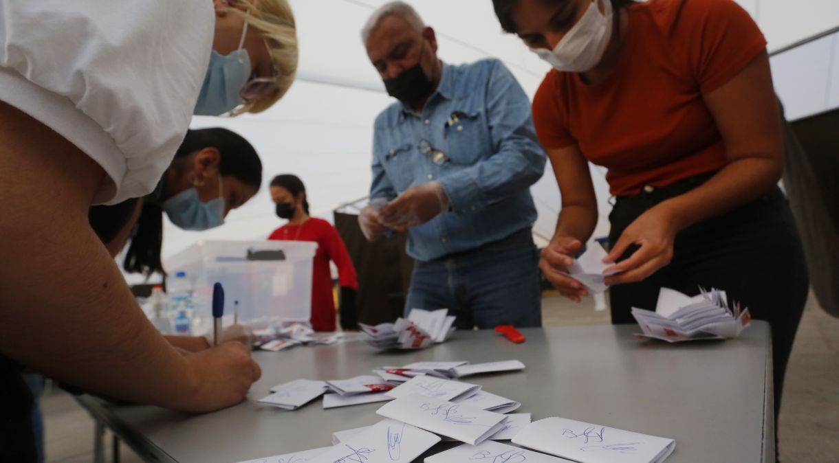 Apuração dos votos do plebiscito sobre a nova constituição do Chile