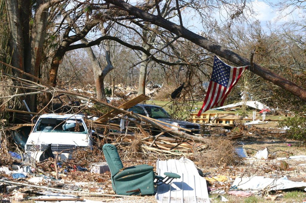 Passagem do furacão Katrina pelos EUA 