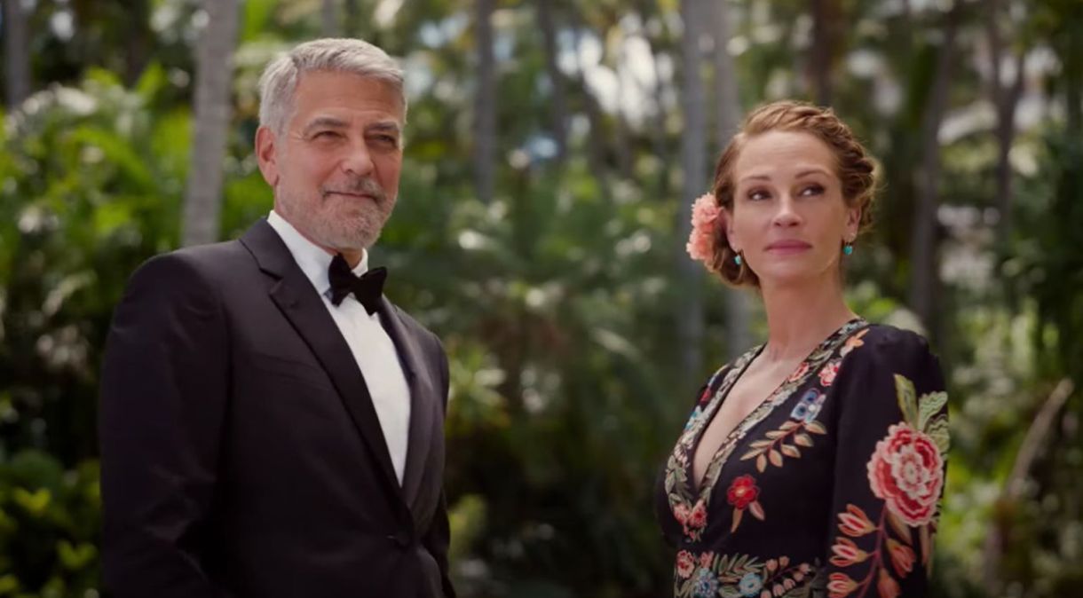 George Clooney e Julia Roberts em cena do novo filme "Ingresso para o Paraíso"