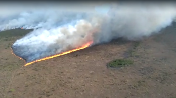 Levantamento do ICMBio registra mil hectares de vegetação destruída pelo incêndio iniciado nesta segunda-feira (5)