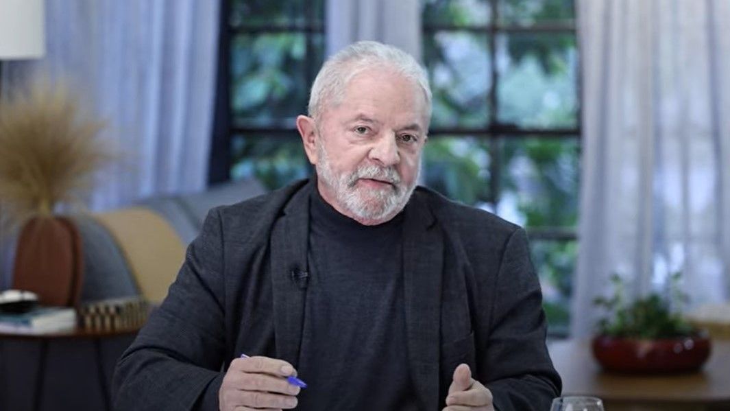 O ex-presidente Lula em pronunciamento sobre o 7 de Setembro