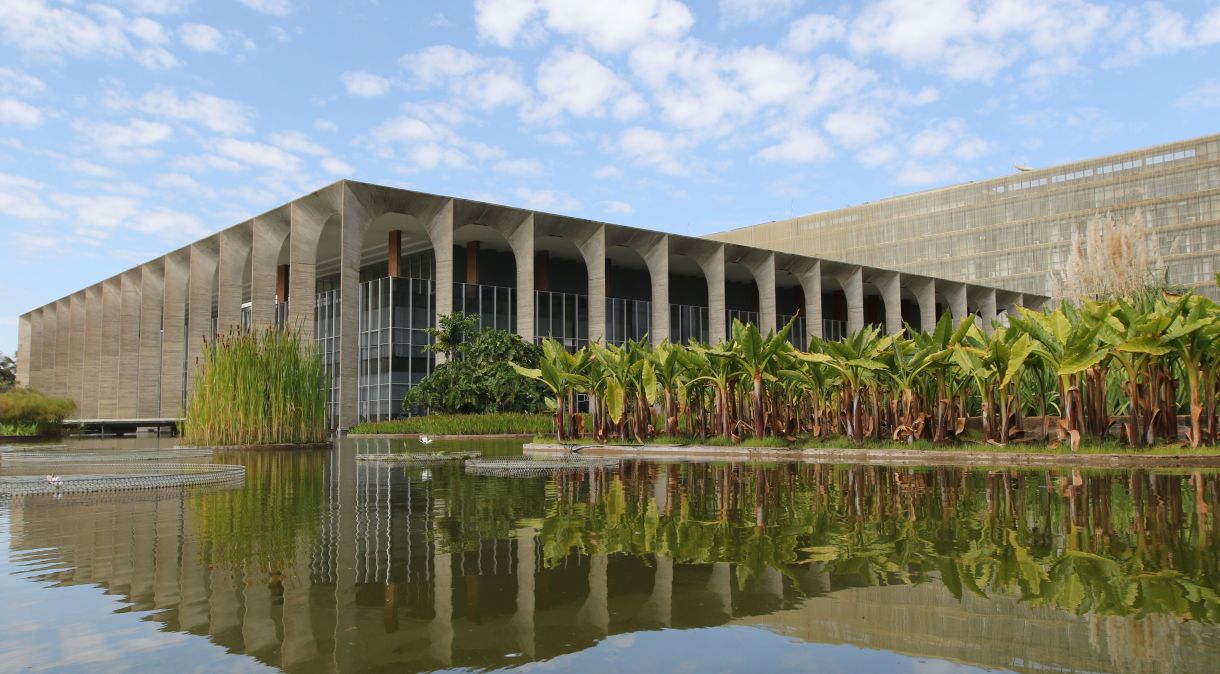Palácio do Itamaraty, na Esplanada dos Ministérios, em Brasília