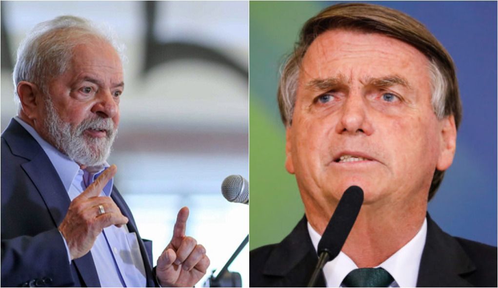 Os candidatos Lula e Jair Bolsonaro