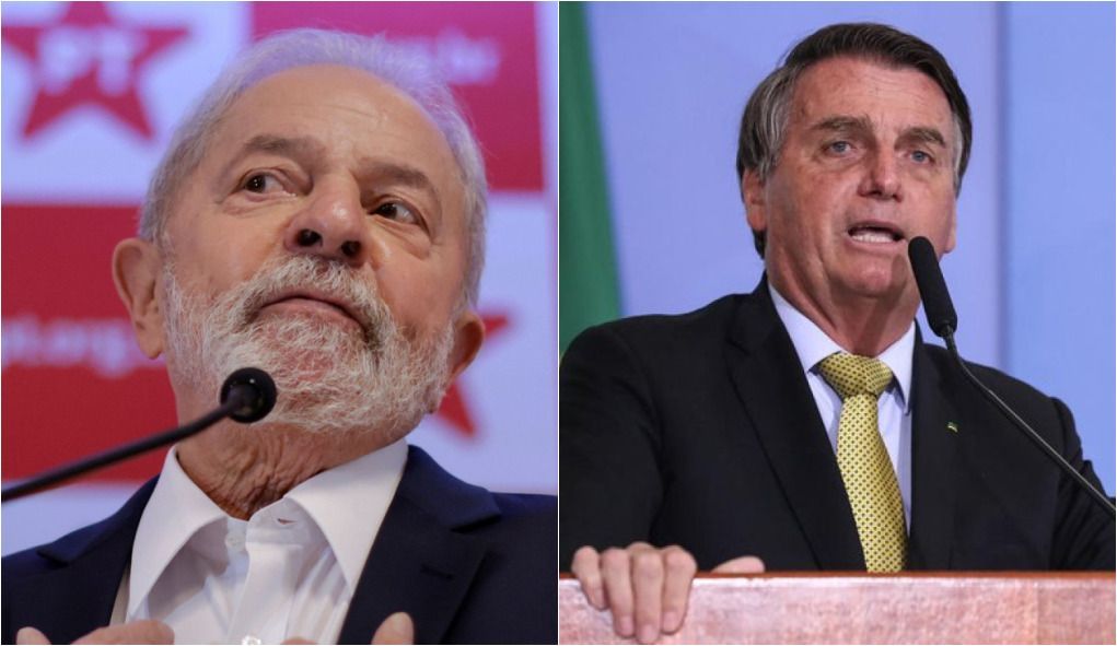 Os presidenciáveis Lula e Bolsonaro