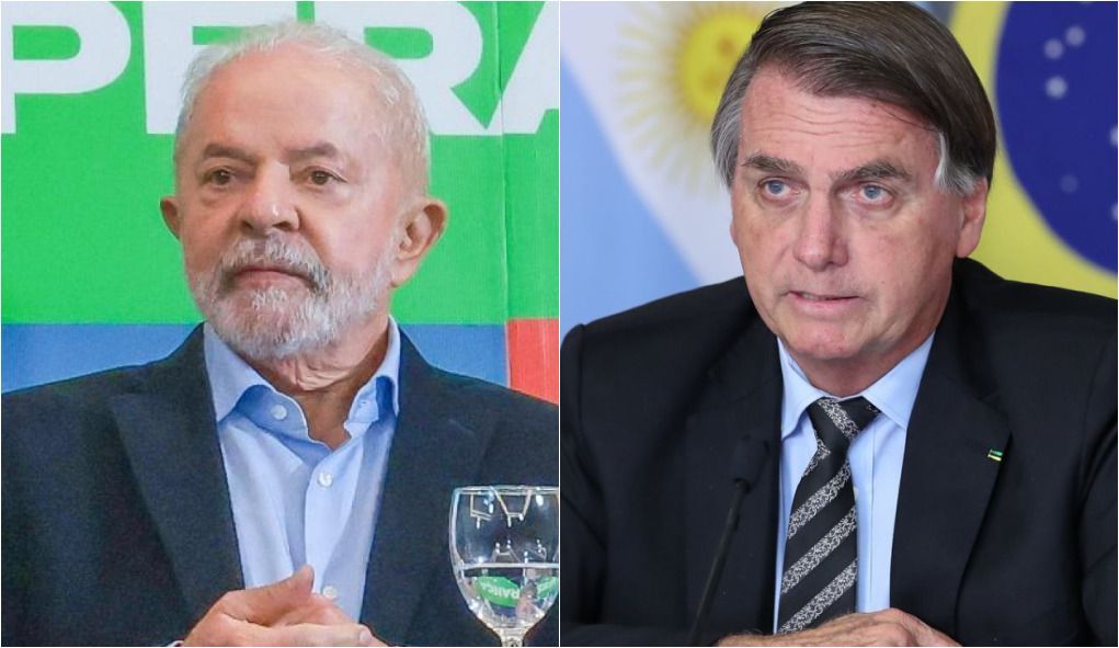 Os candidatos à Presidência Lula e Bolsonaro