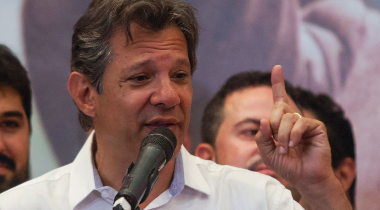 O candidato derrotado ao governo do Estado de São Paulo, Fernando Haddad (PT)