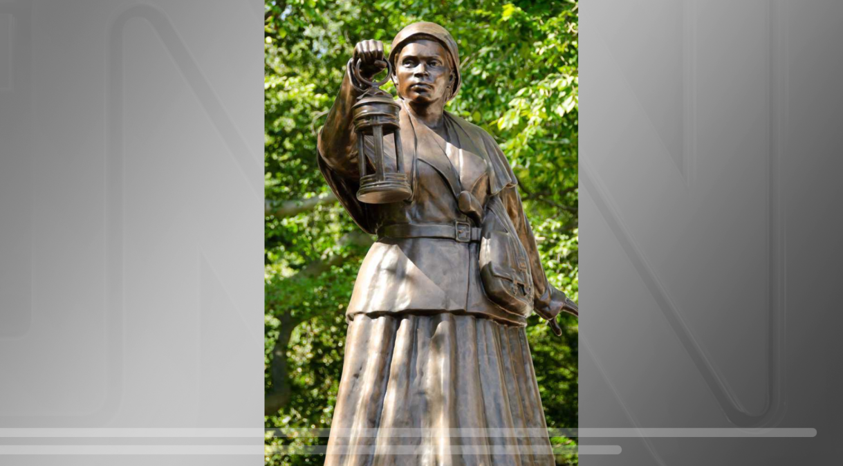 Estátua de Harriet Tubman, símbolo abolicionista