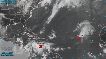 Segundo o alerta, "Treze" está localizado sobre o centro-sul do Mar do Caribe; formação pode ocorrer nas próximas 48 horas