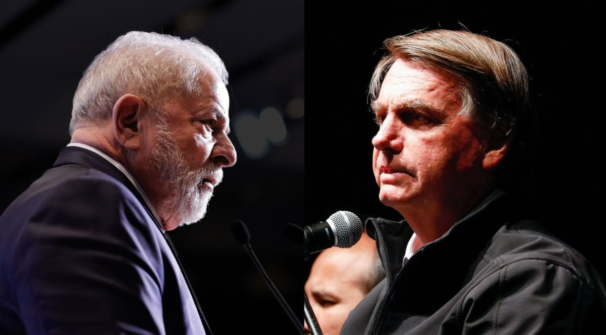 O ex-presidente Luiz Inácio Lula da Silva e o presidente Jair Bolsonaro