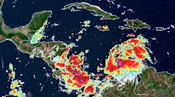 A tempestade tropical está atualmente a 185 quilômetros da ilha de Providencia e a cerca de 430 quilômetros da costa da Nicarágua