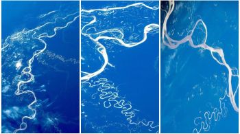 O cosmonauta Oleg Artemiev compartilhou, nas suas redes sociais, fotos do rio Amazonas tiradas da Estação Espacial Internacional