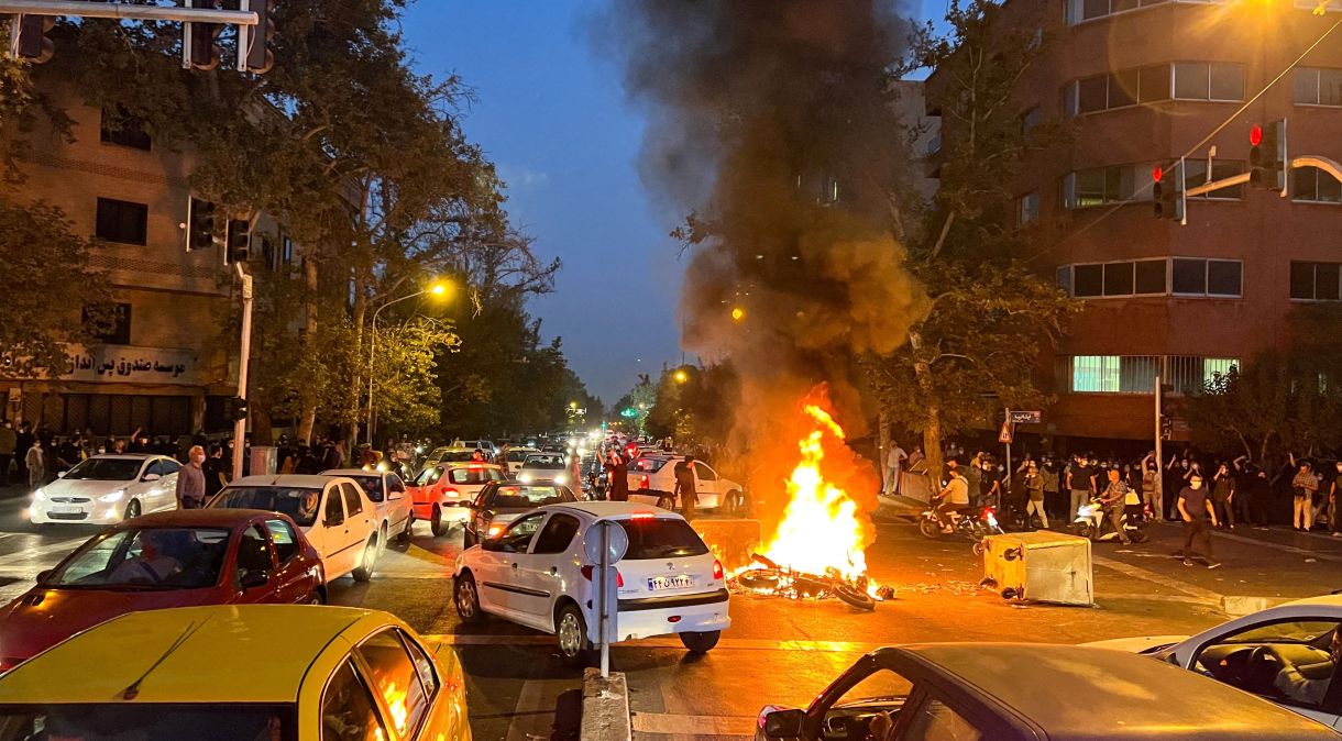 Protesto em Teerã