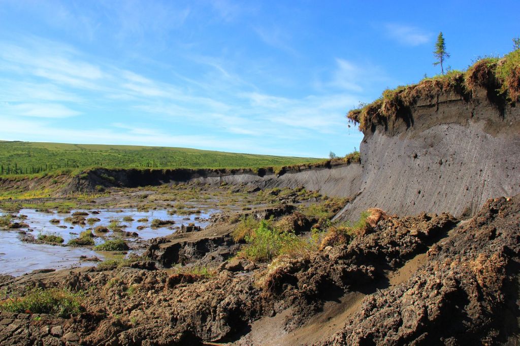 O descongelamento do permafrost provoca o colapso do solo