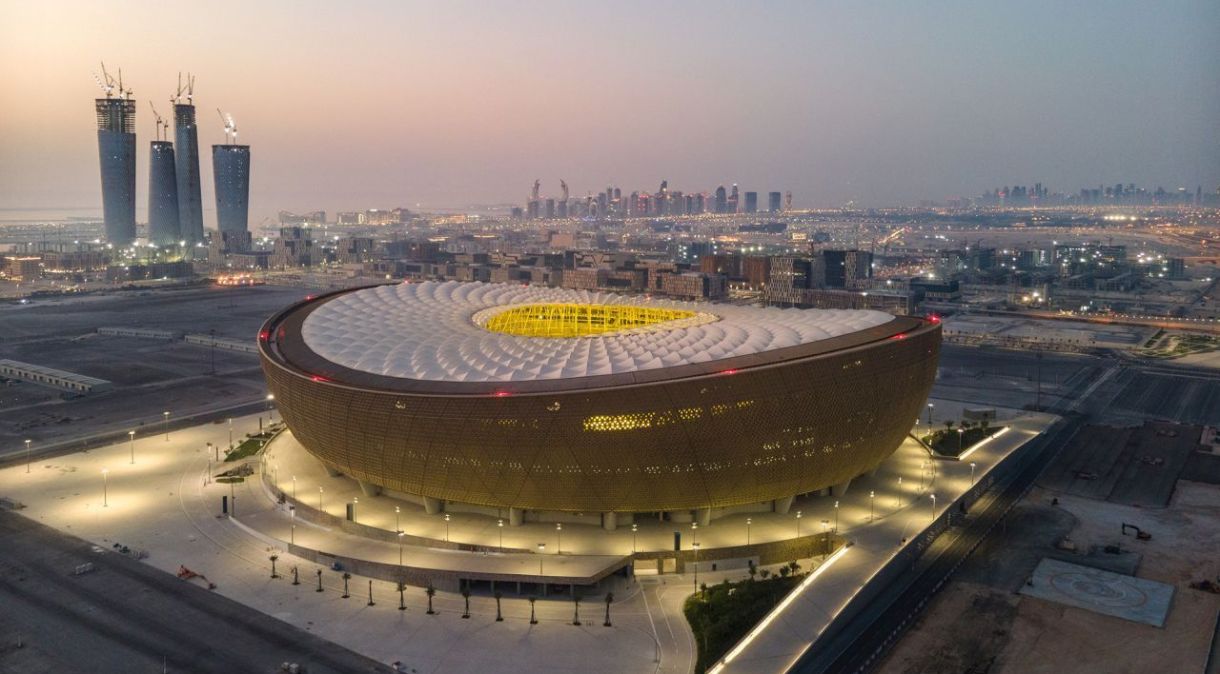 O Estádio Lusail, em Doha, no Catar, sediará a final da Copa do Mundo deste ano, que começa em novembro