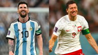 Em partida da Copa, Messi ofusca Lewandowski no duelo entre melhores do mundo