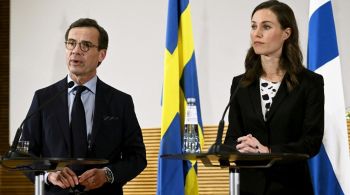 Lideranças finlandesas e suecas anunciaram sua intenção de ingressar na Otan em maio, depois que a invasão da Ucrânia pela Rússia causou uma mudança repentina nas atitudes em relação à adesão ao bloco