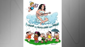 Desenho foi publicado nas redes sociais da Turma da Mônica; cantora morreu nesta quarta-feira (9), aos 77 anos