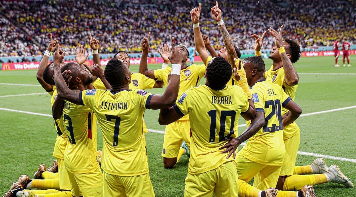 Seleção do Equador venceu o Catar por 2 a 0 na abertura da Copa do Mundo 2022