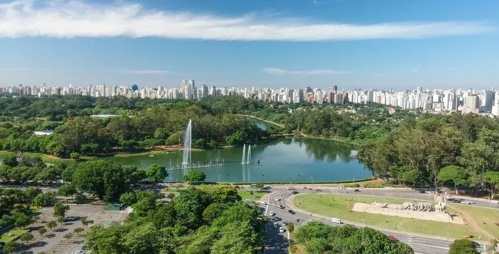 Lago do Parque do Ibirapuera, em Sâo Paulo