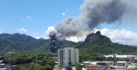 Incêndio atinge área dos Estúdios Globo, no Rio de Janeiro