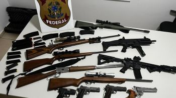 As armas foram encontradas durante a operação deflagrada na quinta-feira (15) contra apoiadores do presidente Jair Bolsonaro (PL) que financiaram e fizeram parte de atos antidemocráticos