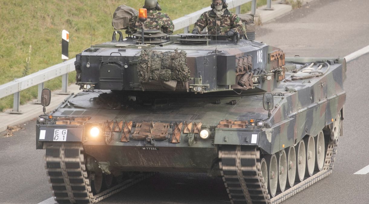 Tanque Leopard 2, de fabricação alemã