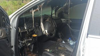 À CNN, amigo do dono do carro disse que o motorista não se feriu e que está bem