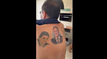 Senador também tem tatuagens homenageando a apresentadora Adriane Galisteu, a cantora Claudia Leitte e o jornalista José Luiz Datena