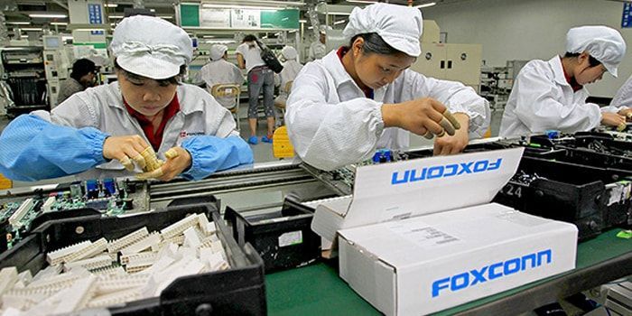 Fábrica da Foxconn, onde são produzidos Iphones