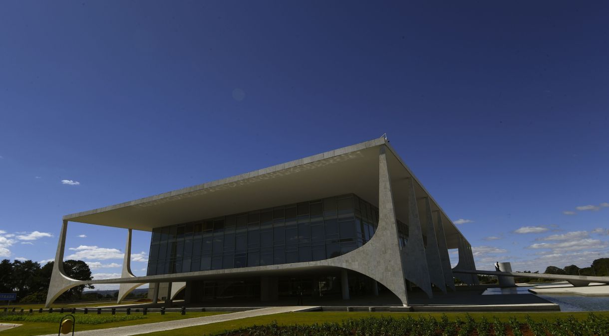 Fachada do Palácio do Planalto, local de trabalho da presidência do Brasil