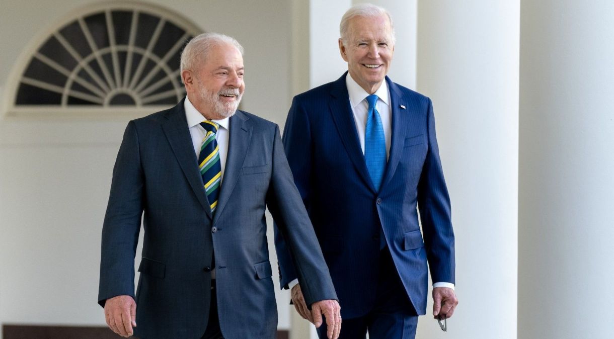 Presidentes Lula e Joe Biden se encontram na Casa Branca