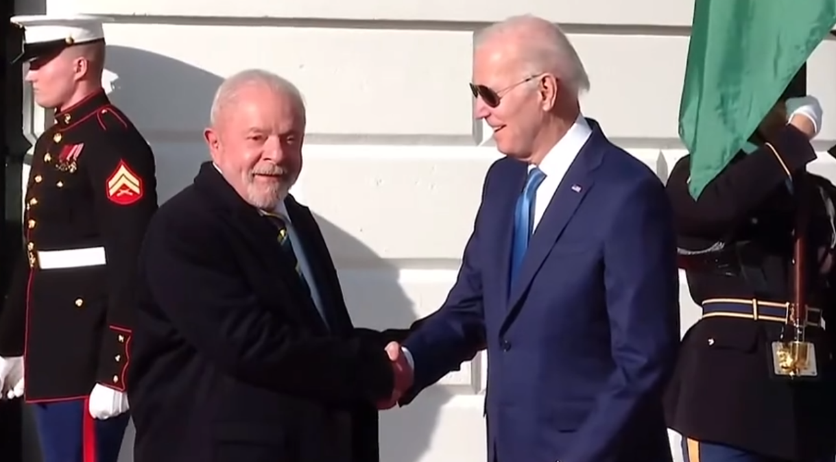 Luiz Inácio Lula da Silva (PT) e Joe Biden, presidentes do Brasil e dos Estados Unidos