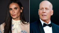 Demi Moore está morando com Bruce Willis e a atual esposa, diz site