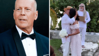 Esposa de Bruce Willis posta vídeo emocionante de cerimônia de renovação de votos