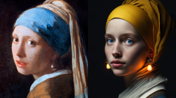 Museu Mauritshuis, nos Países Baixos, criou polêmica ao selecionar uma obra feita por inteligência artificial para substituir uma famosa pintura