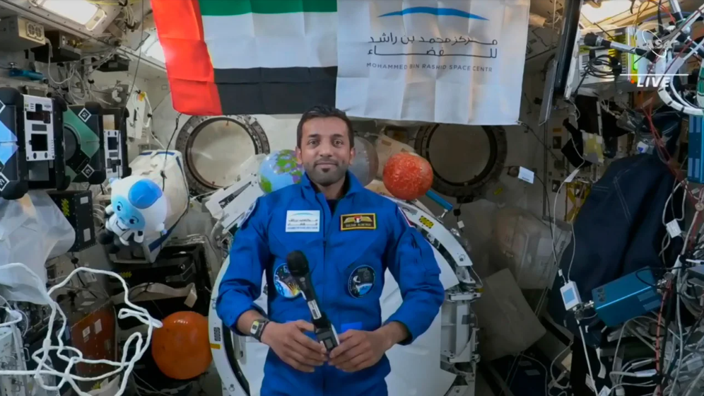 O astronauta Sultan Al Neyadi, em 7 de março