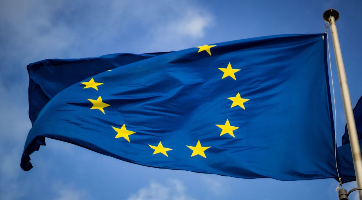 Bandeira da União Europeia em Bruxelas